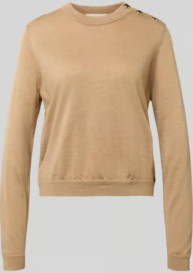 Bash Gebreide pullover van Wol met Knoopsluiting