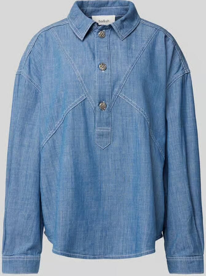 BA&SH Jeansblouse van puur katoen model 'KOOL' - Foto 2