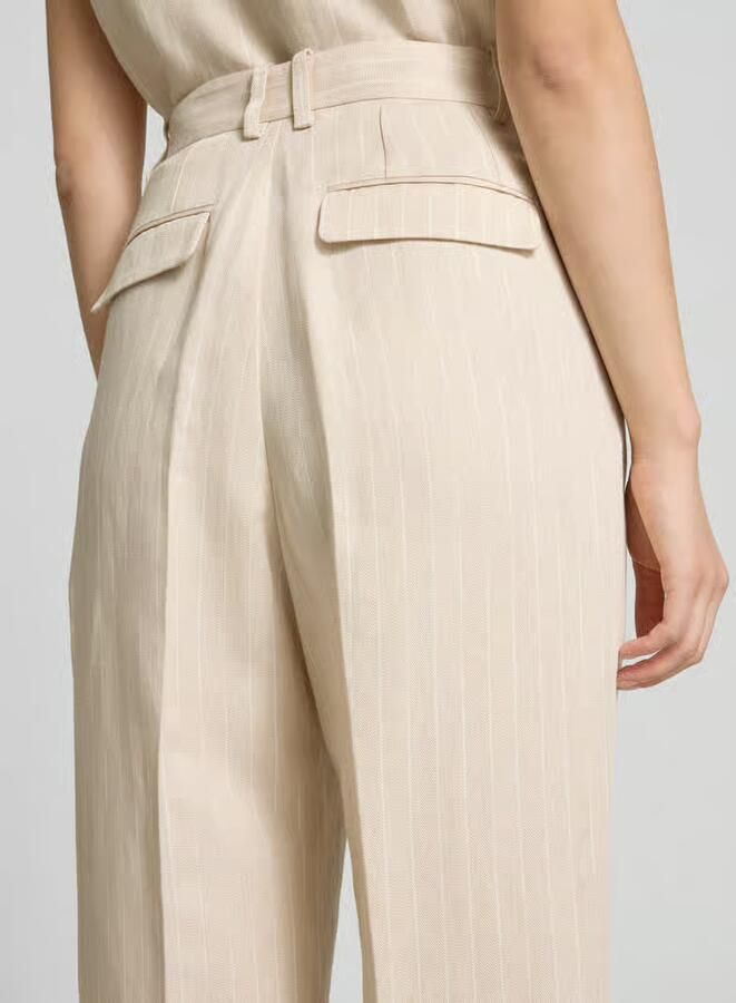 BA&SH Regular fit bandplooibroek met persplooien model 'PEANUT'