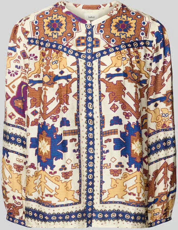 Bash Relaxed fit blouse met ronde hals model 'VERONE' - Foto 2