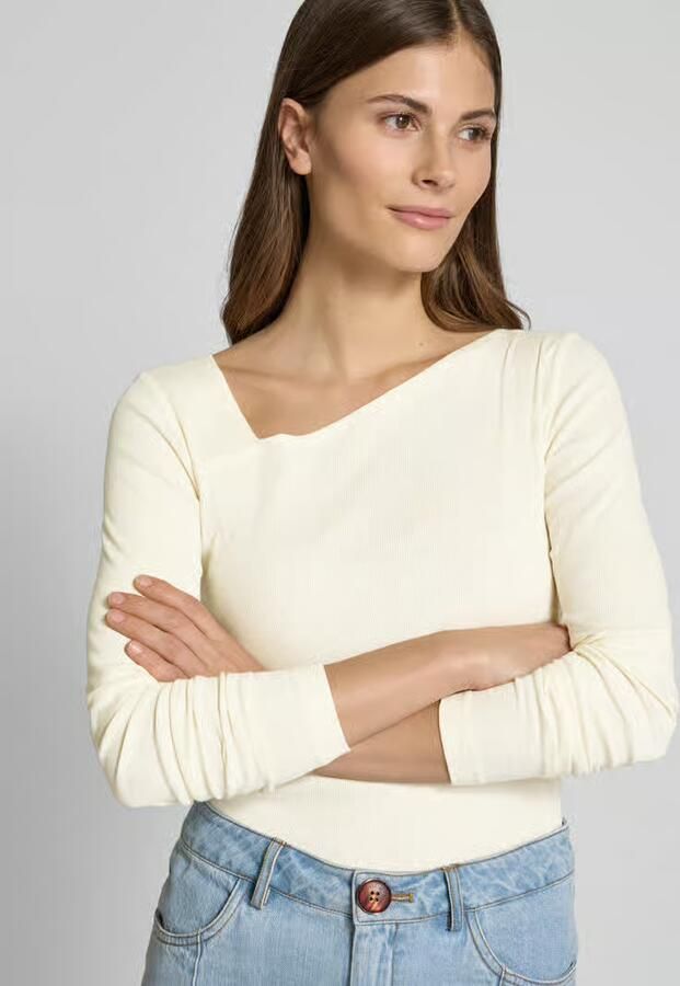 Bash Shirt met lange mouwen in riblook model 'OLTA' - Foto 2