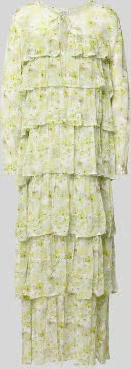 BAUM & PFERDGARTEN Maxi-jurk van viscose in laagjeslook - Foto 2