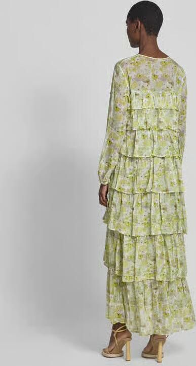 BAUM & PFERDGARTEN Maxi-jurk van viscose in laagjeslook - Foto 3