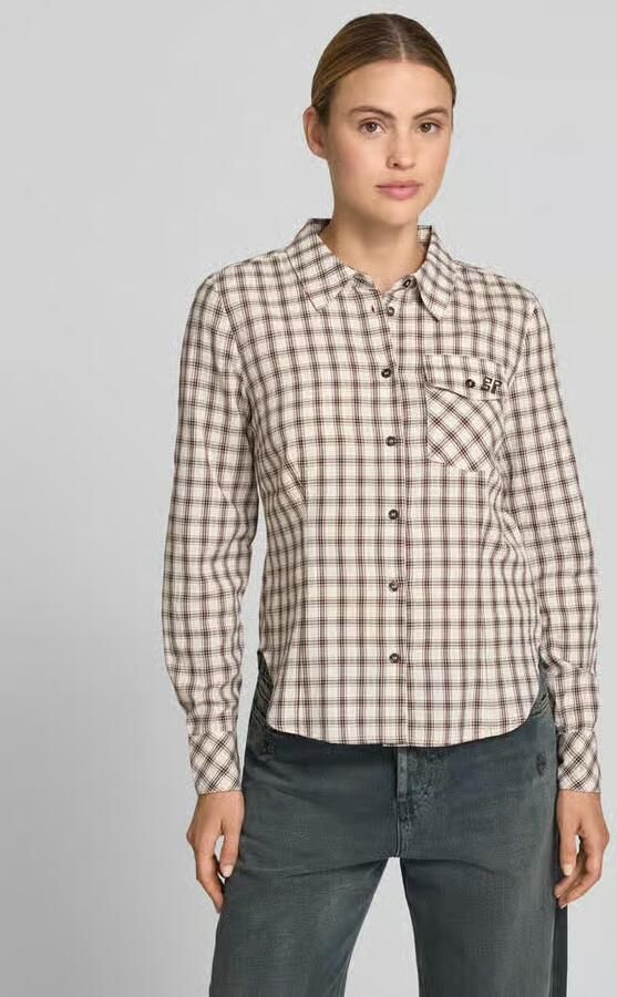 BAUM & PFERDGARTEN overhemdblouse met gestikt logo - Foto 3