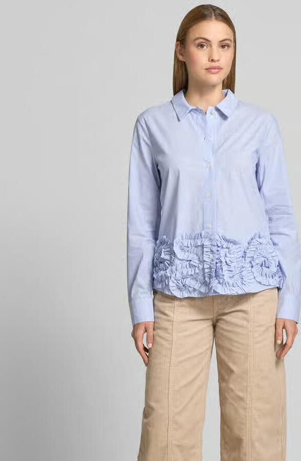 BAUM & PFERDGARTEN Regular fit overhemdblouse met ruches - Foto 3