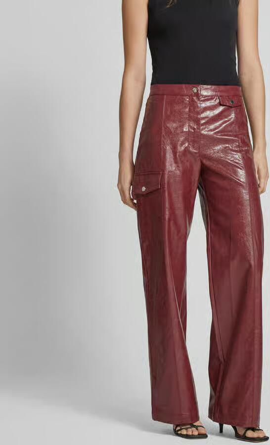BAUM & PFERDGARTEN Stoffen broek in leerlook - Foto 3