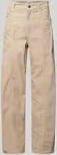 BAUM & PFERDGARTEN straight fit corduroy broek met logopatch