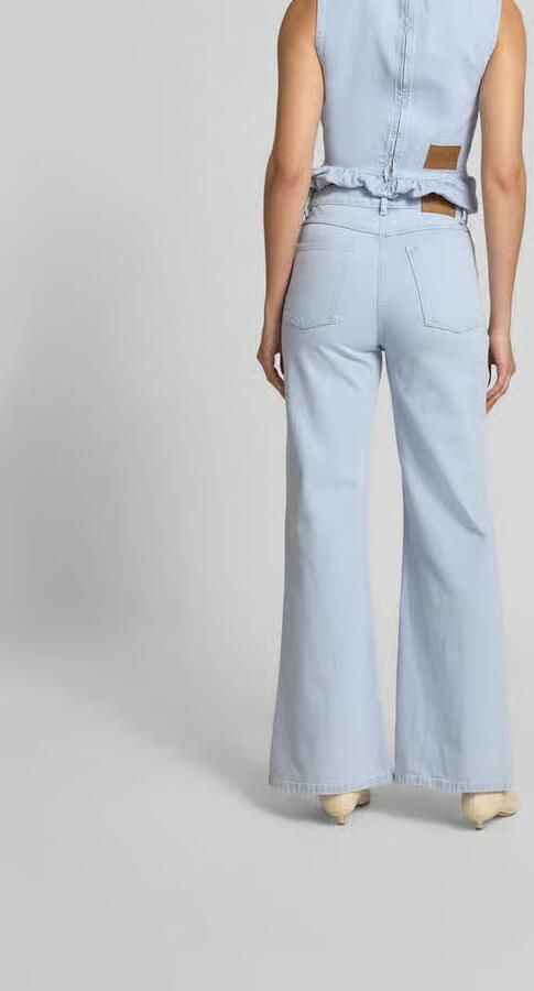 BAUM & PFERDGARTEN straight fit jeans met logopatch