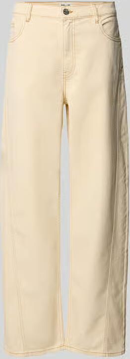 BAUM & PFERDGARTEN straight fit jeans met siernaden