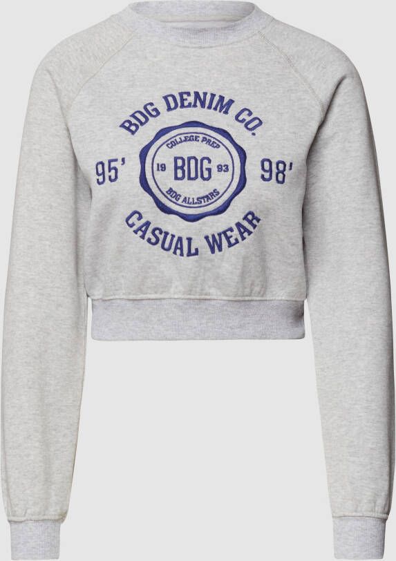 BDG Urban Outfitters Kort sweatshirt met labelstitching