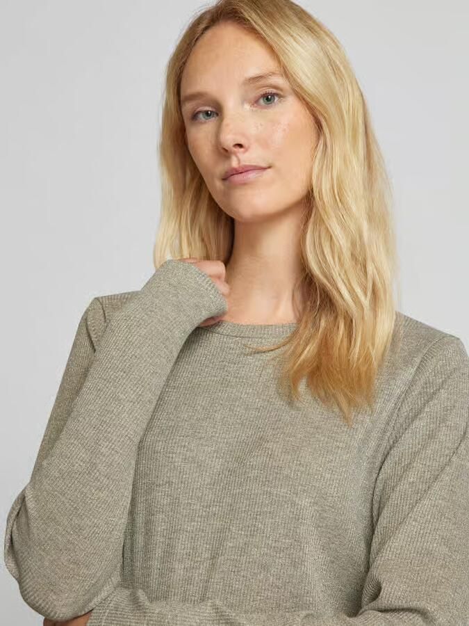 Be Pure Dutch Shirt met lange mouwen en ronde hals