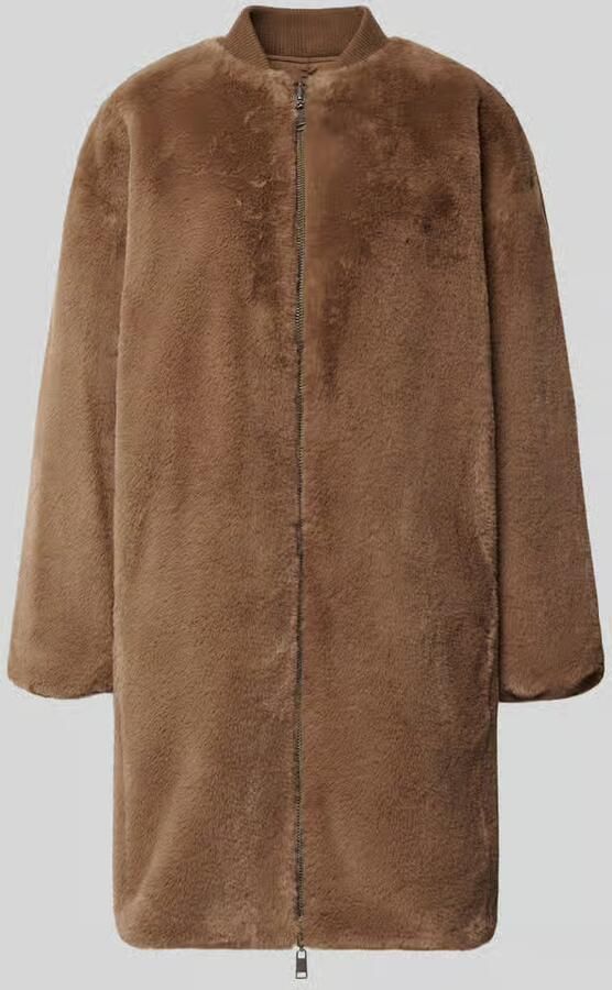 Beaumont Amsterdam Regular fit lange jas van imitatiebont model 'Wender'