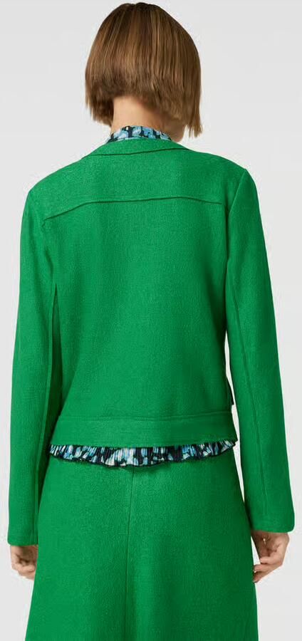 Betty Barclay Blazer van een mix van viscose en wol in effen design
