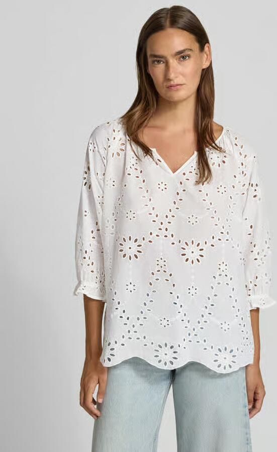 Betty Barclay Blouse met ajourwerk en tuniekkraag - Foto 4