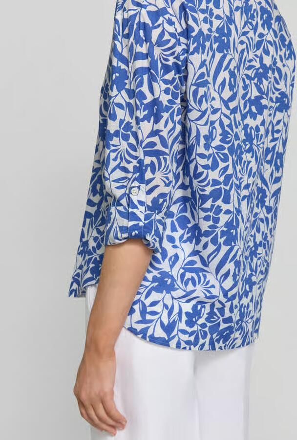 Betty Barclay Blouse met platte kraag en knoopsluiting