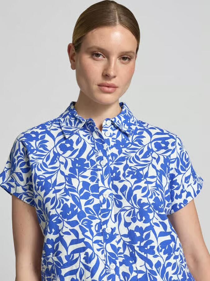 Betty Barclay Blouse van linnenmix met steekzakken