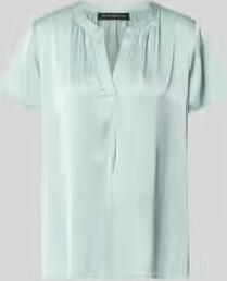 Betty Barclay Blouseshirt van satijn met V-hals