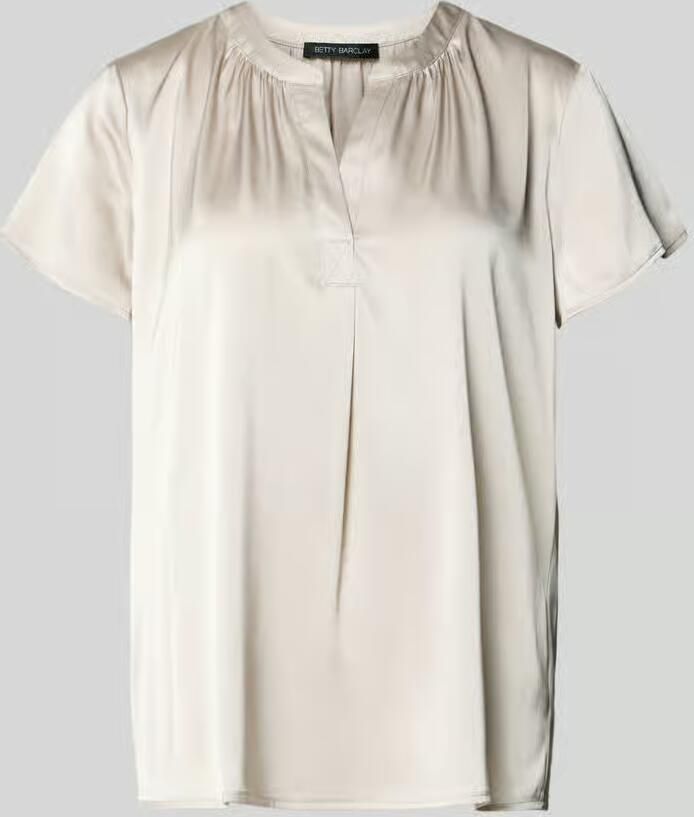 Betty Barclay Blouseshirt van satijn met V-hals - Foto 2