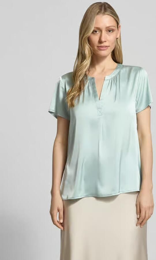 Betty Barclay Blouseshirt van satijn met V-hals - Foto 4
