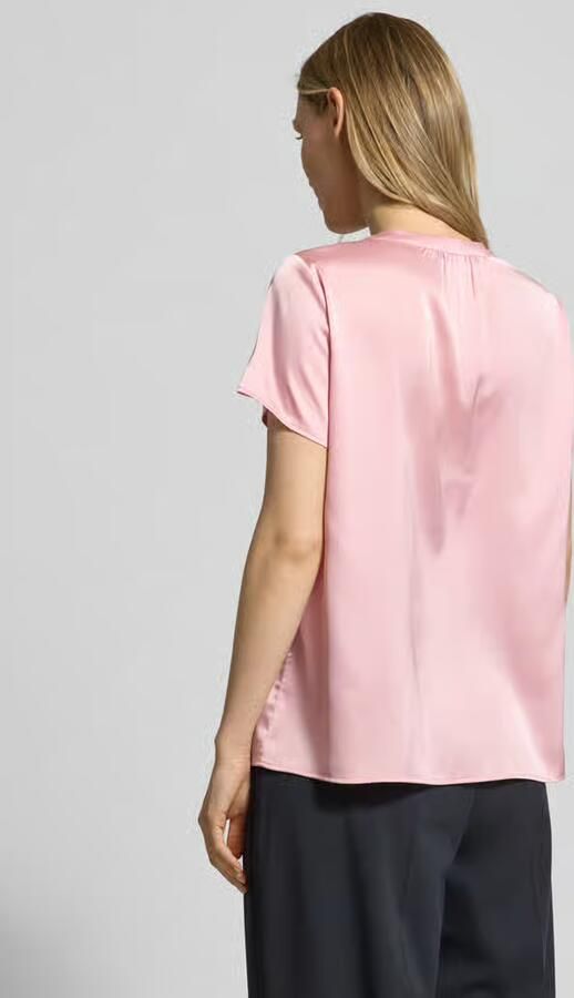 Betty Barclay Blouseshirt van satijn met V-hals