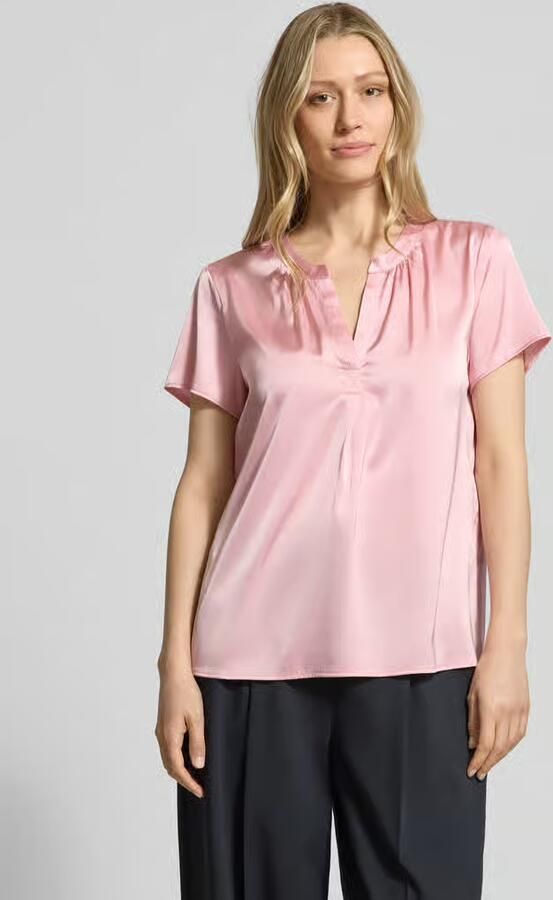 Betty Barclay Blouseshirt van satijn met V-hals - Foto 4