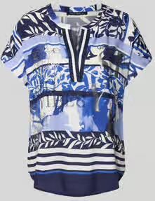 Betty Barclay Blouseshirt van viscose met strass-steentjes