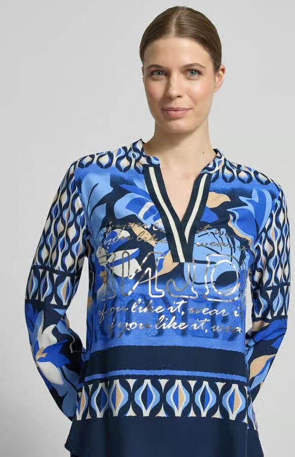 Betty Barclay Blouseshirt van viscose met tuniekkraag - Foto 2