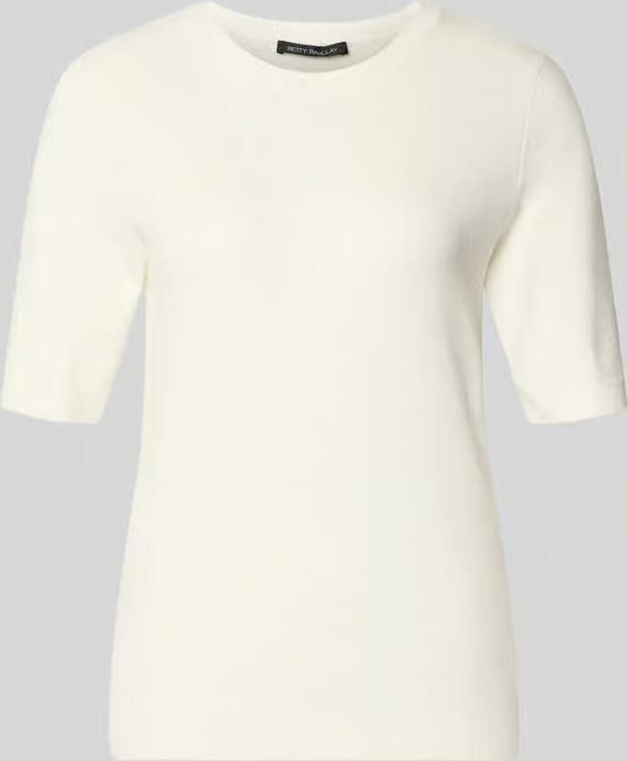 Betty Barclay Gebreid shirt van viscosemix met ronde hals