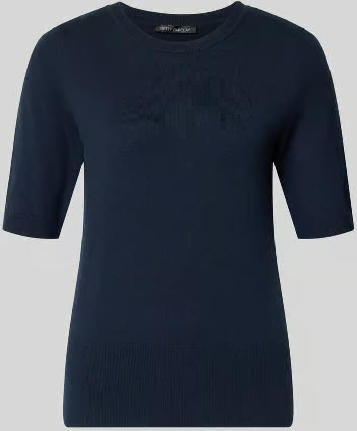 Betty Barclay Gebreid shirt van viscosemix met ronde hals