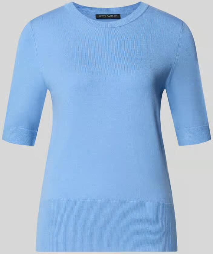 Betty Barclay Gebreid shirt van viscosemix met ronde hals