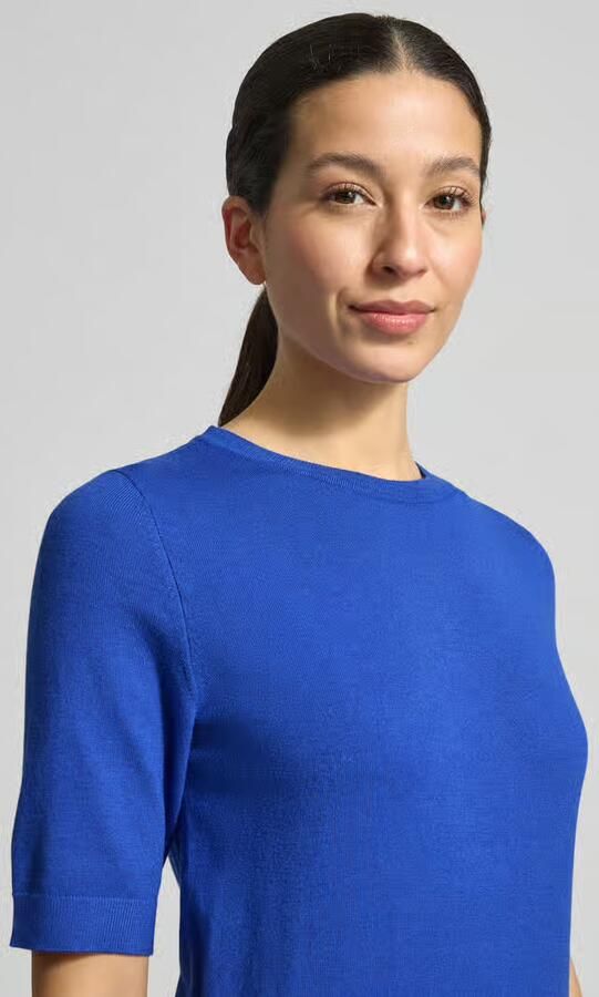 Betty Barclay Gebreid shirt van viscosemix met ronde hals - Foto 2