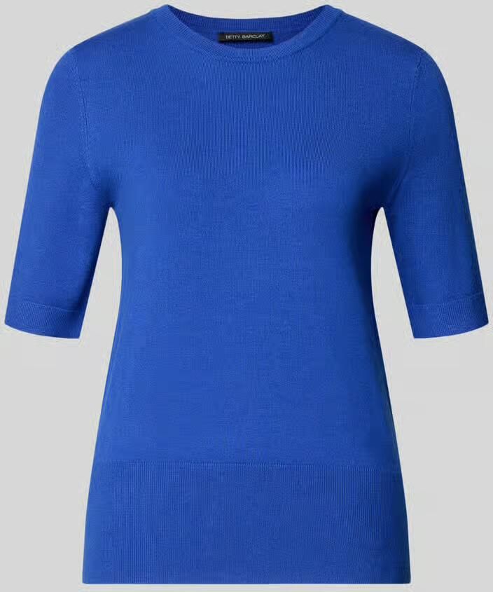 Betty Barclay Gebreid shirt van viscosemix met ronde hals