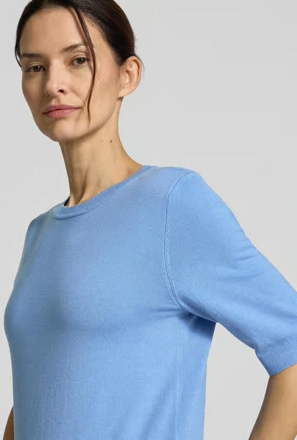 Betty Barclay Gebreid shirt van viscosemix met ronde hals - Foto 2