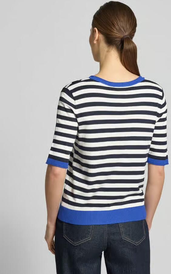 Betty Barclay Gebreid shirt van viscosemix met ronde hals - Foto 2