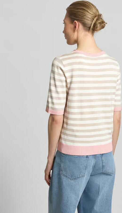 Betty Barclay Gebreid shirt van viscosemix met ronde hals - Foto 4