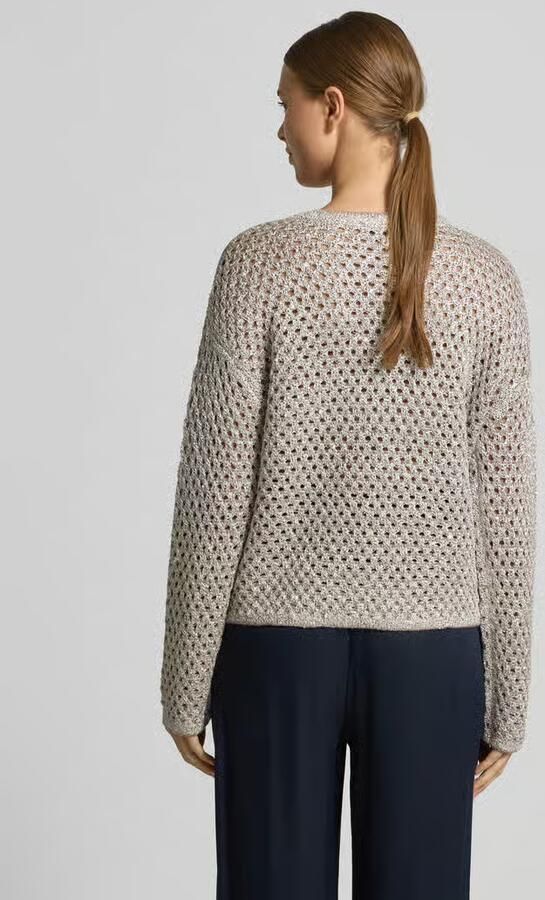 Betty Barclay Gebreide pullover met broderie anglaise - Foto 4