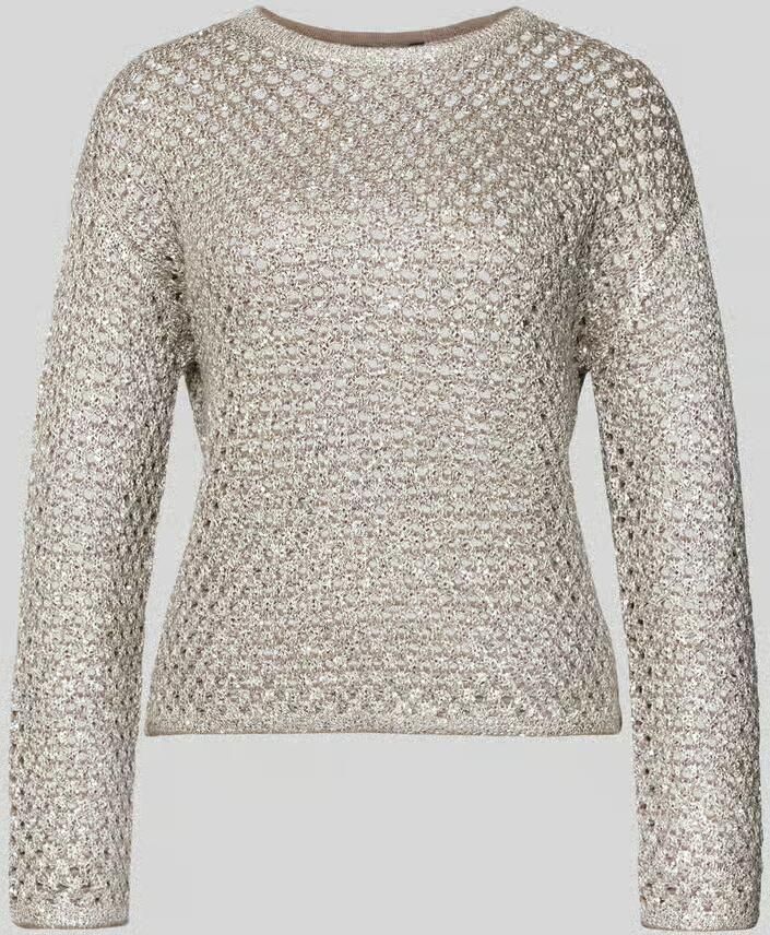 Betty Barclay Gebreide pullover met broderie anglaise