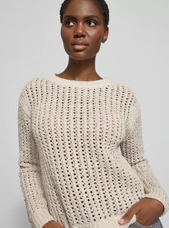 Betty Barclay Gebreide pullover met ribboorden - Foto 2