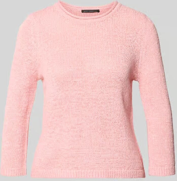 Betty Barclay Gebreide pullover met ronde hals en 3 4-mouwen - Foto 2