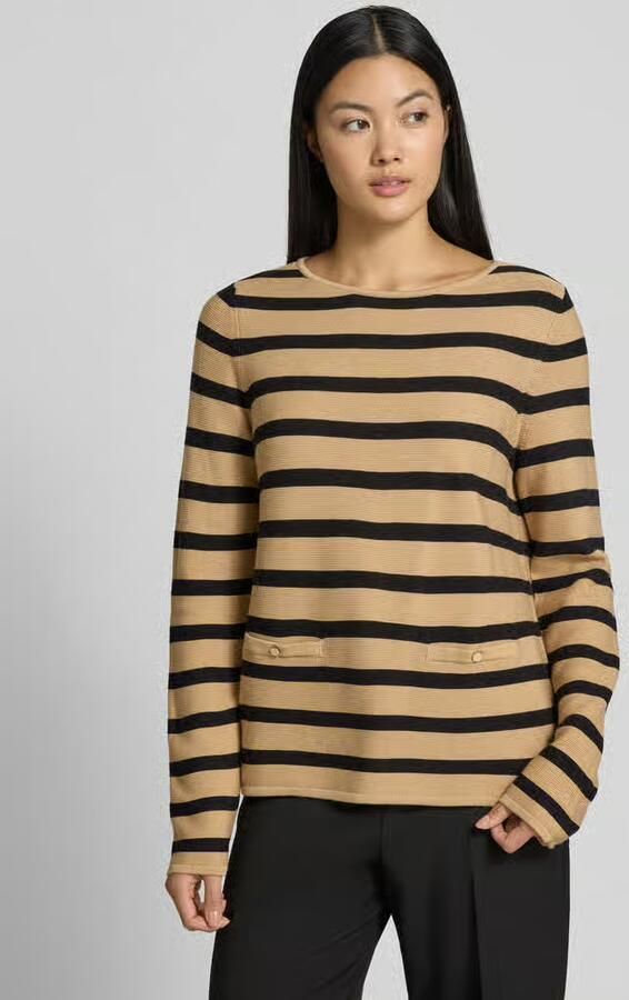 Betty Barclay Gebreide pullover met sierzakken - Foto 2