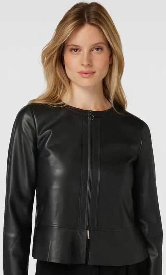 Betty Barclay Aansluitende Imitatieleren Blazer Black Dames - Foto 5
