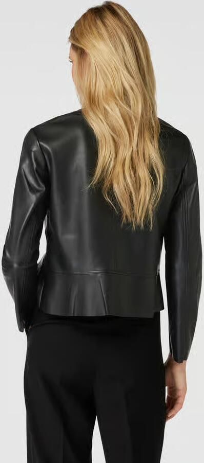 Betty Barclay Aansluitende Imitatieleren Blazer Black Dames - Foto 3
