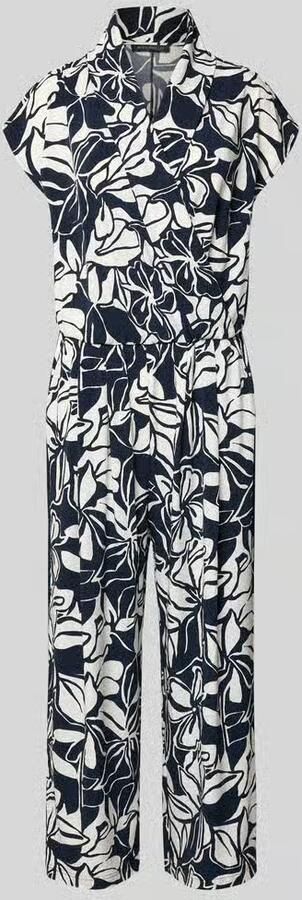 Betty Barclay Jumpsuit met sjaalkraag en kapmouwen - Foto 2