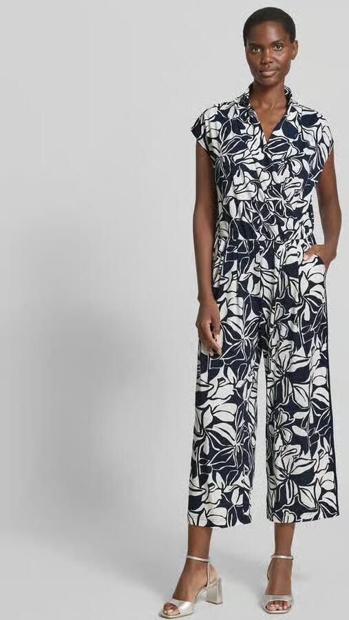 Betty Barclay Jumpsuit met sjaalkraag en kapmouwen - Foto 2