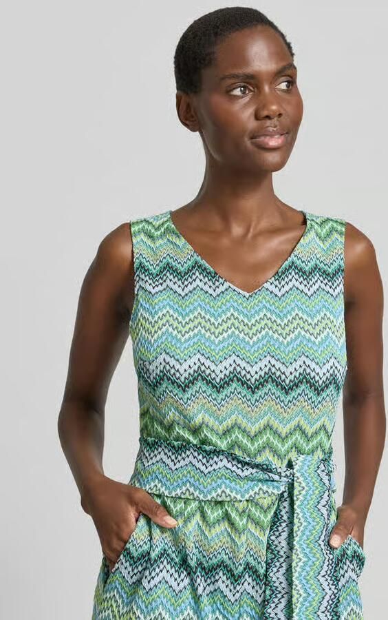 Betty Barclay Jumpsuit met strikceintuur en V-hals - Foto 2