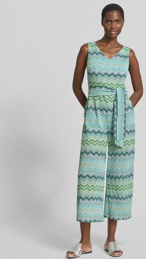 Betty Barclay Jumpsuit met strikceintuur en V-hals - Foto 4