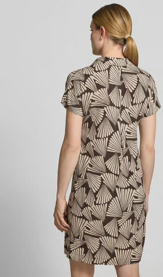 Betty Barclay Knie-lange jurk van viscose met platte kraag - Foto 3