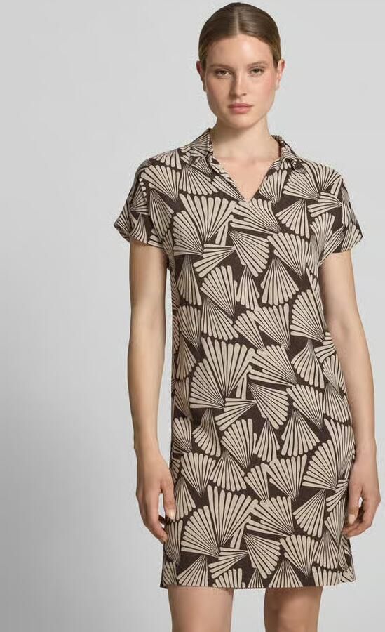 Betty Barclay Knie-lange jurk van viscose met platte kraag - Foto 2