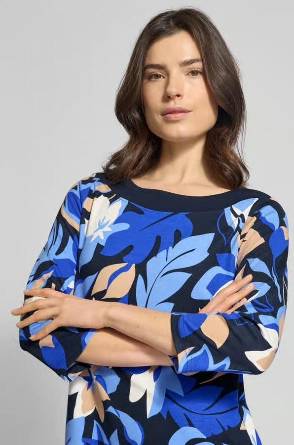 Betty Barclay Knielange jurk van viscosemix in all-over look - Foto 2