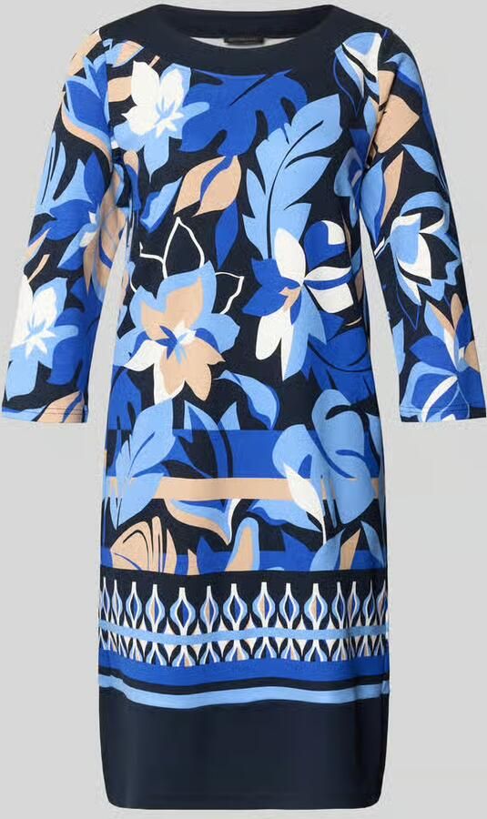Betty Barclay Knielange jurk van viscosemix in all-over look